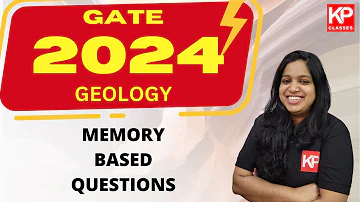 GATE 2024 Geology - MEMORY BASED QUESTIONS - Discussion - KP CLASSES #gate2024 #gategeology