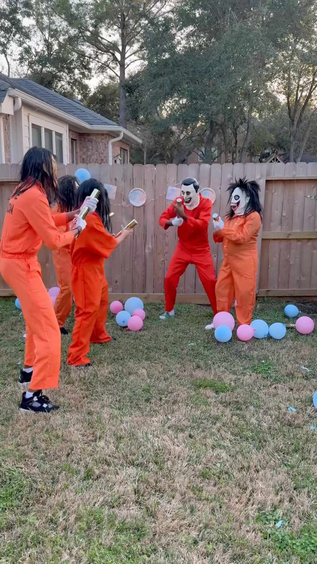 We snuck into Mr creepy eyes gender reveal #shorts