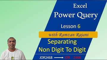 Split columns by non-digit to digit with Power Query