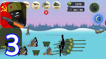 Stickman WW2 - Walkthrough Gameplay Deadly Weapon All Levels 17-24 [Part 3]