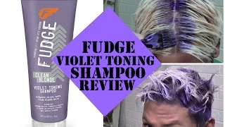 aflevere lyserød plukke Fudge Clean Blonde Violet Toning Shampoo | PRODUCT REVIEW - YouTube