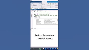 Switch Statement Tutorial (Part-2) #education #coding #programming  #matlab #matlabtutorial #switch