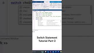 Switch Statement Tutorial (Part-2) #education #coding #programming  #matlab #matlabtutorial #switch