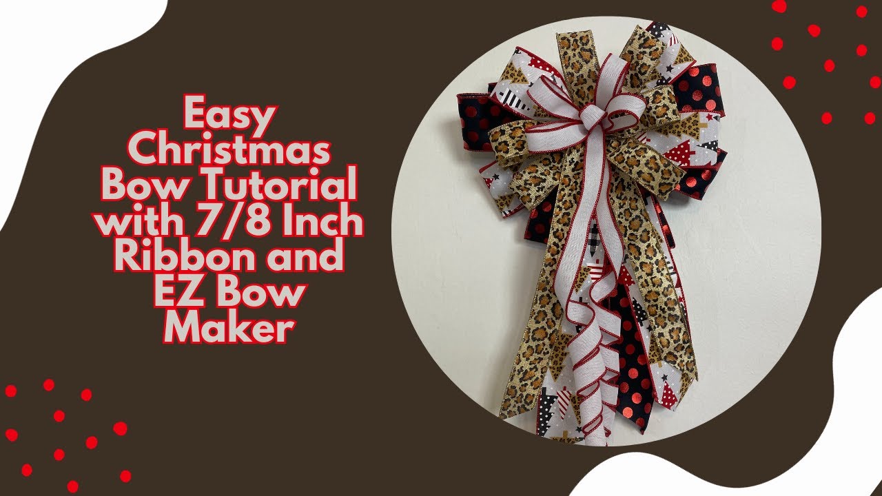  TEHAUX Bow Maker Ribbon Gift Bow Holiday Bows