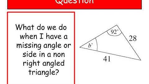 The Sine Rule Part 1