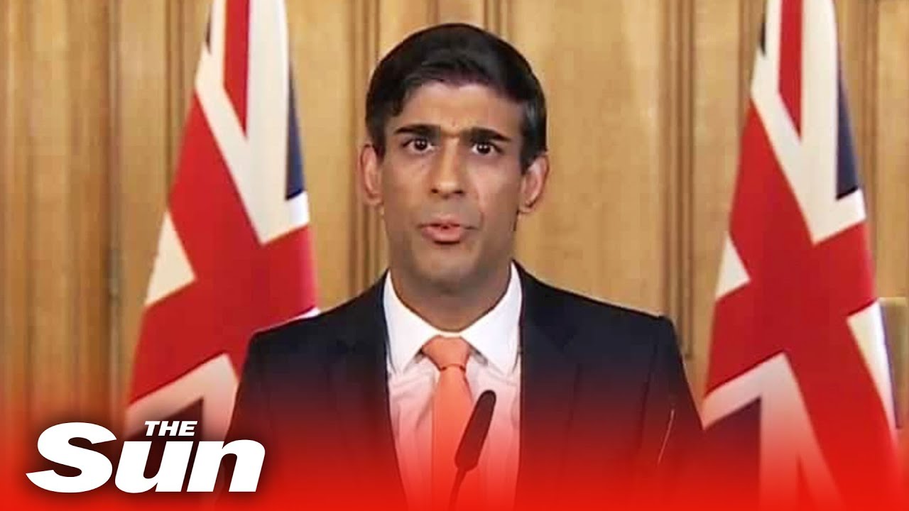 Rishi Sunak and government officials give COVID-19 daily briefing