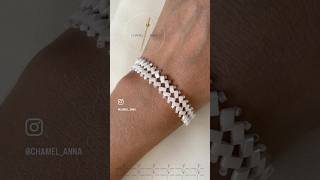 Новое плетение браслета из японского бисера Miyuki Tila #браслет #браслетизбисера #tila #miyukitila