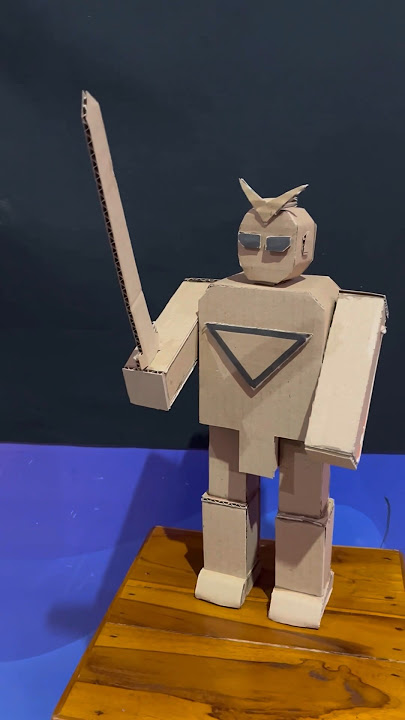 Making a robot toy from cardboard #creation #diy #craft #robot #cardboard #tutorial