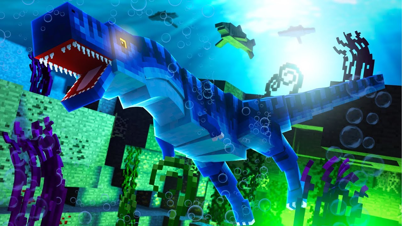 Minecraft  EPIC WATER DINOSAURS! (Jurassic World 