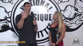 IFBB Fitness Olympia Whitney Jones Interviewed By frank Sepe at the NPC Photo Gym