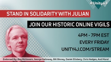 #Unity4J 16.0 Online Vigil in support of Julian Assange and WikiLeaks