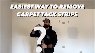 How to Remove Carpet Tack Strips (EASIEST WAY POSSIBLE)