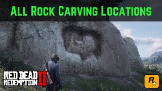 Red Dead Redemption 2 All Rock Carving Locations | Guide | Walkthrough