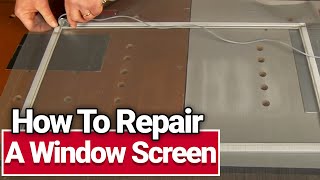 How to Repair a Window Screen -  Ace Hardware