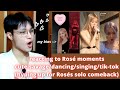 Rosé BLACKPINK fanboy REACTS to Cute Savage Moments + Dancing + Singing + TikTok Compilations | I❤U!