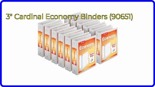 REVIEW (2026): 3 Cardinal Economy Binders (90651). ESSENTIAL details.