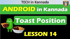 Android studio - Toast Position -Code