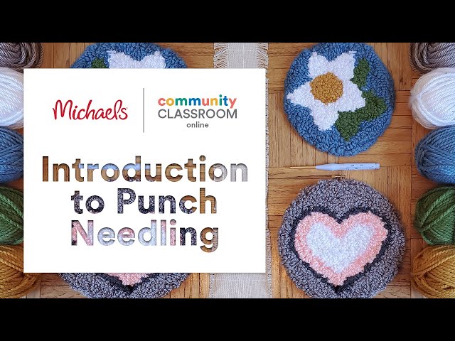 Punch Needle Starter Kit With An Embroidery Pen And 8 Hoop - Temu