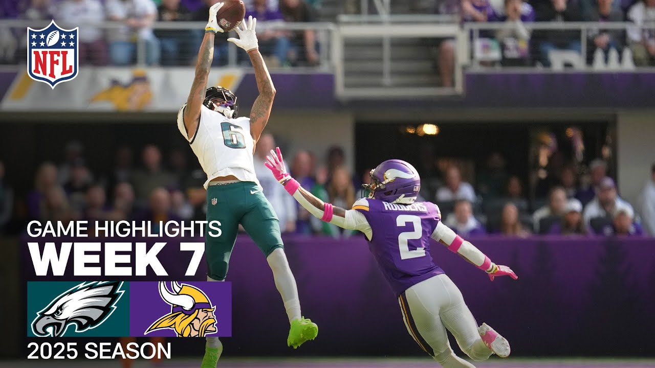 Philadelphia Eagles vs. Minnesota Vikings Game Highlights | NFL 2025 Season Week 7
