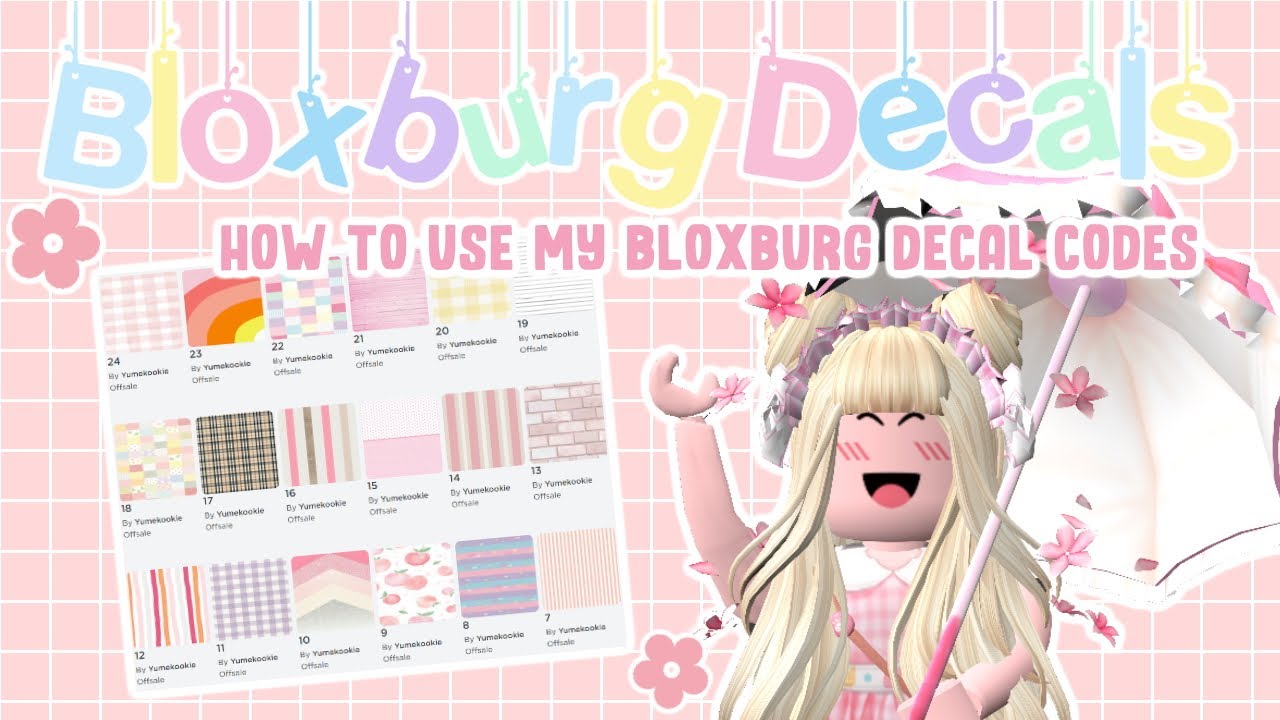Bloxburg Decal Codes Tutorial Youtube - how to make a roblox poster codes