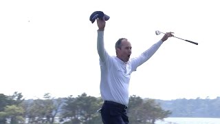 Matt Kuchar holes bunker shot on 72nd hole for the No. 2 shot of 2014