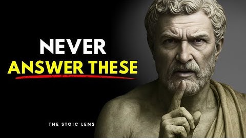 5 Questions Manipulators Always Ask to TEST You | Stoic Philosophy 