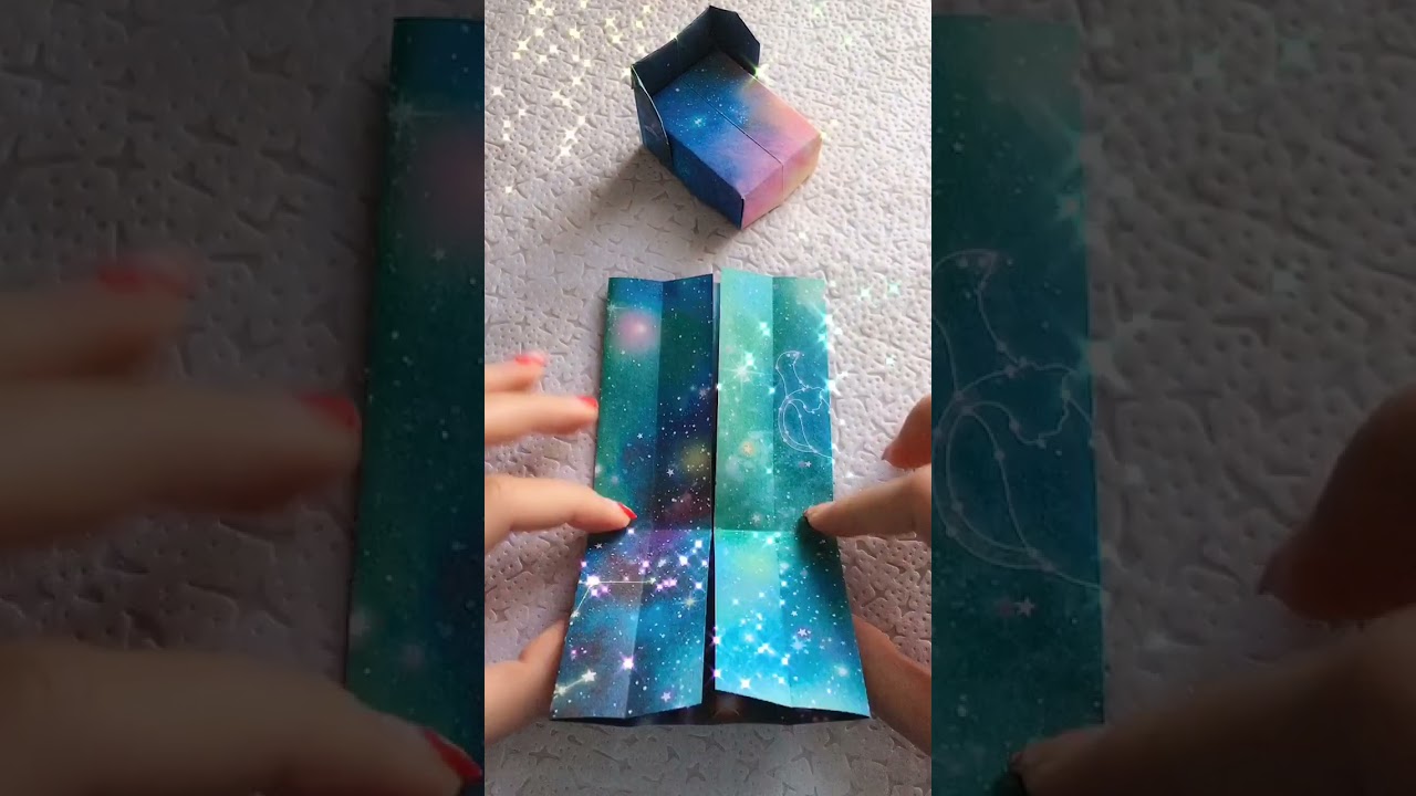 How to Make a Paper Toy Bed in 30 Seconds - Easy Origami Tutorial 