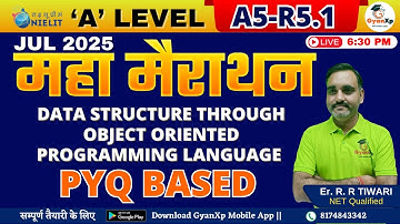🚀 A5-R5.1 Data Structure Through OOP महा मैराथन | A Level Exam July 2025