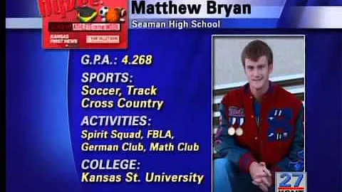 Hy-Vee Scholar Athlete: Matthew Bryan (Seaman)