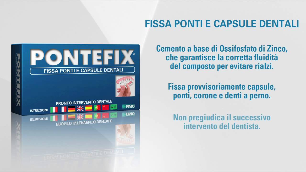 Pontefix Video dimostrazione funzionamento, Cemento provvisorio