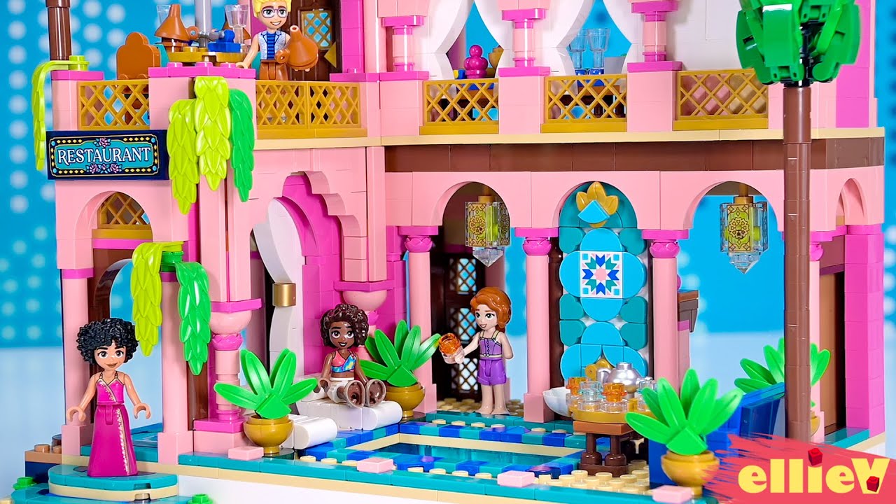 Залейте вкусным мятным чаем и давайте строить! | Обзор ресторана в саду из Lego Friends