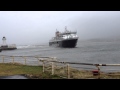 MV Caledonian Isles berthing in Ardrossan 12:05 28/12/2012