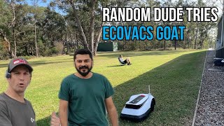 Setting up the Ecovacs Goat G1 on my property.