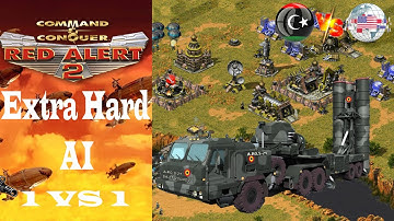 Red Alert 2 | What Happens When Playing With Superweapons | Extra Hard AI ( 1 Vs 1 )