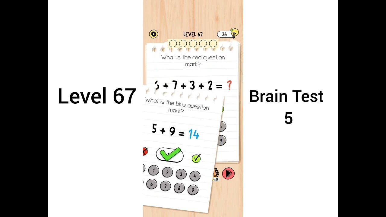 Brain Test 5 Level 67 Walkthrough - YouTube