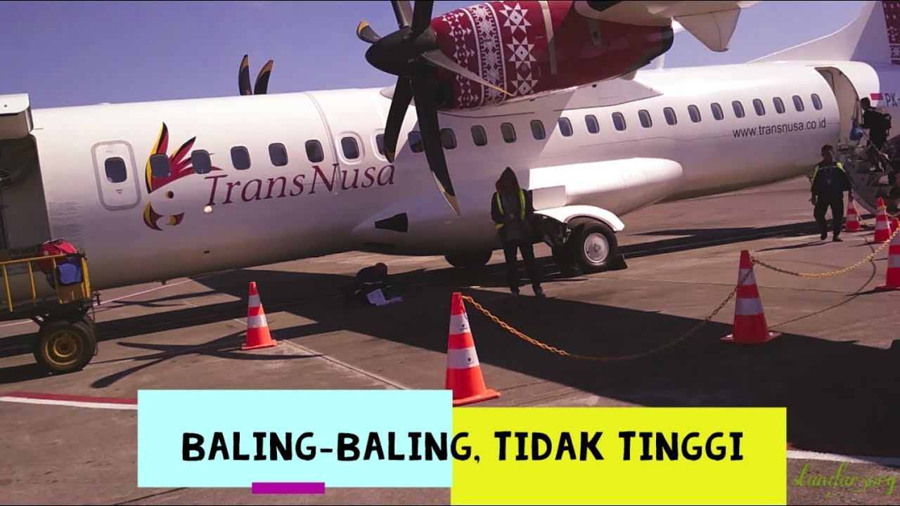 Begini Sensasi Naik Pesawat Baling Baling TransNusa ATR 