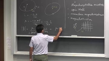 Solid State Magnetism (Lecture 8): Spin Orbit Interaction