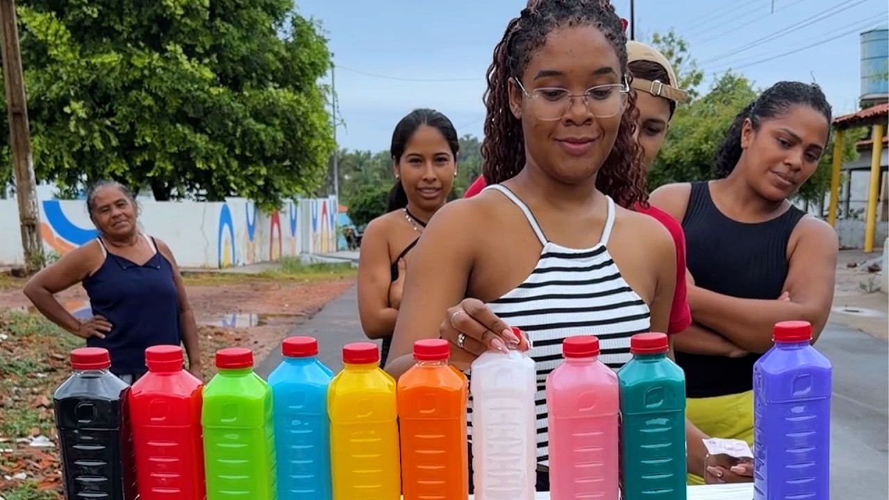 Jogo da garrafa: acertou a cor igual, leva o dinheiro!