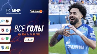 Все голы 26.08.2023 | 6 тур Мир РПЛ 2023/24