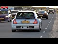 Sportscars Leaving a Car Meet! - Lancer Evo, Clio V6, Focus RS, Supra, Passat R36, M5,...