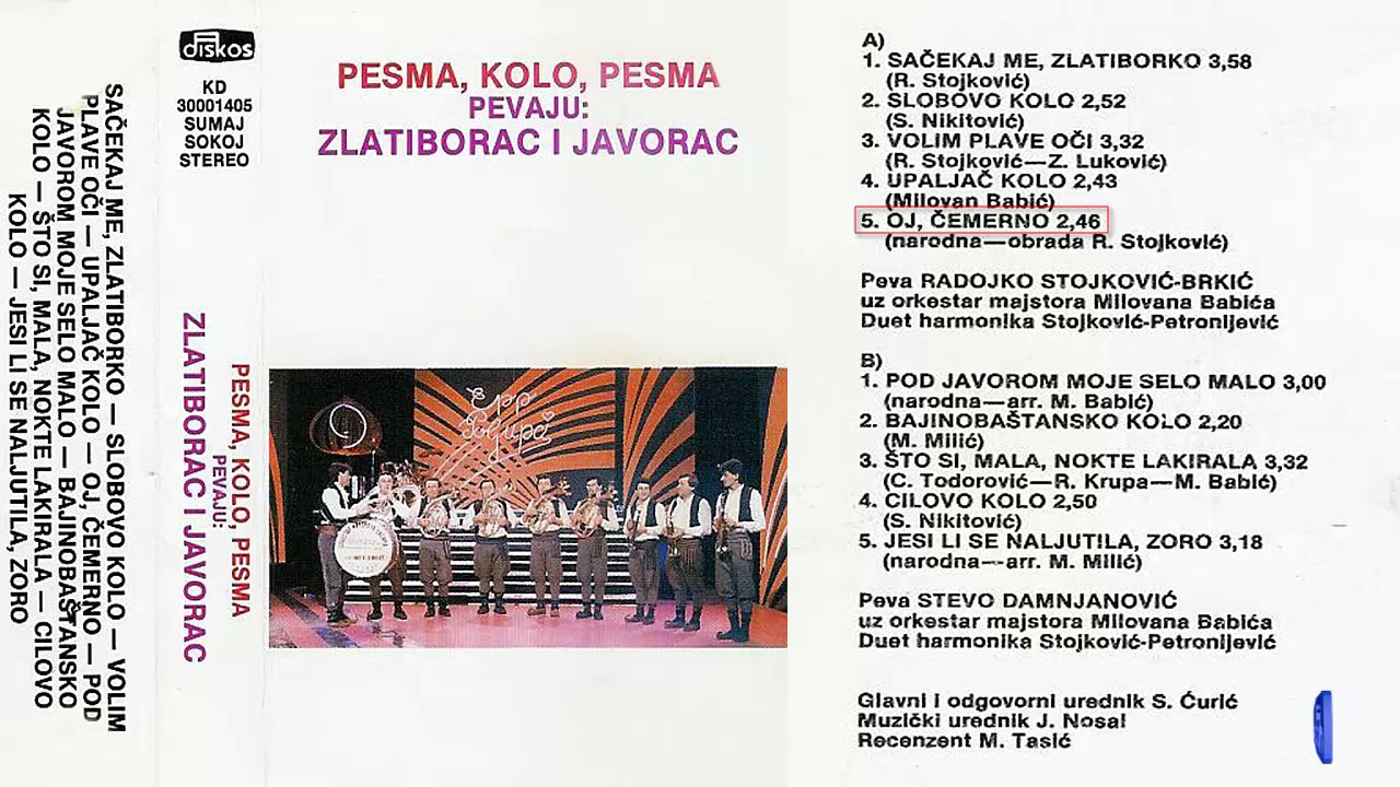 Zlatiborac i Javorac - Oj, Cemerno - (Audio 1987)