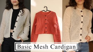 Crochet Mesh Cardigan Tutorial