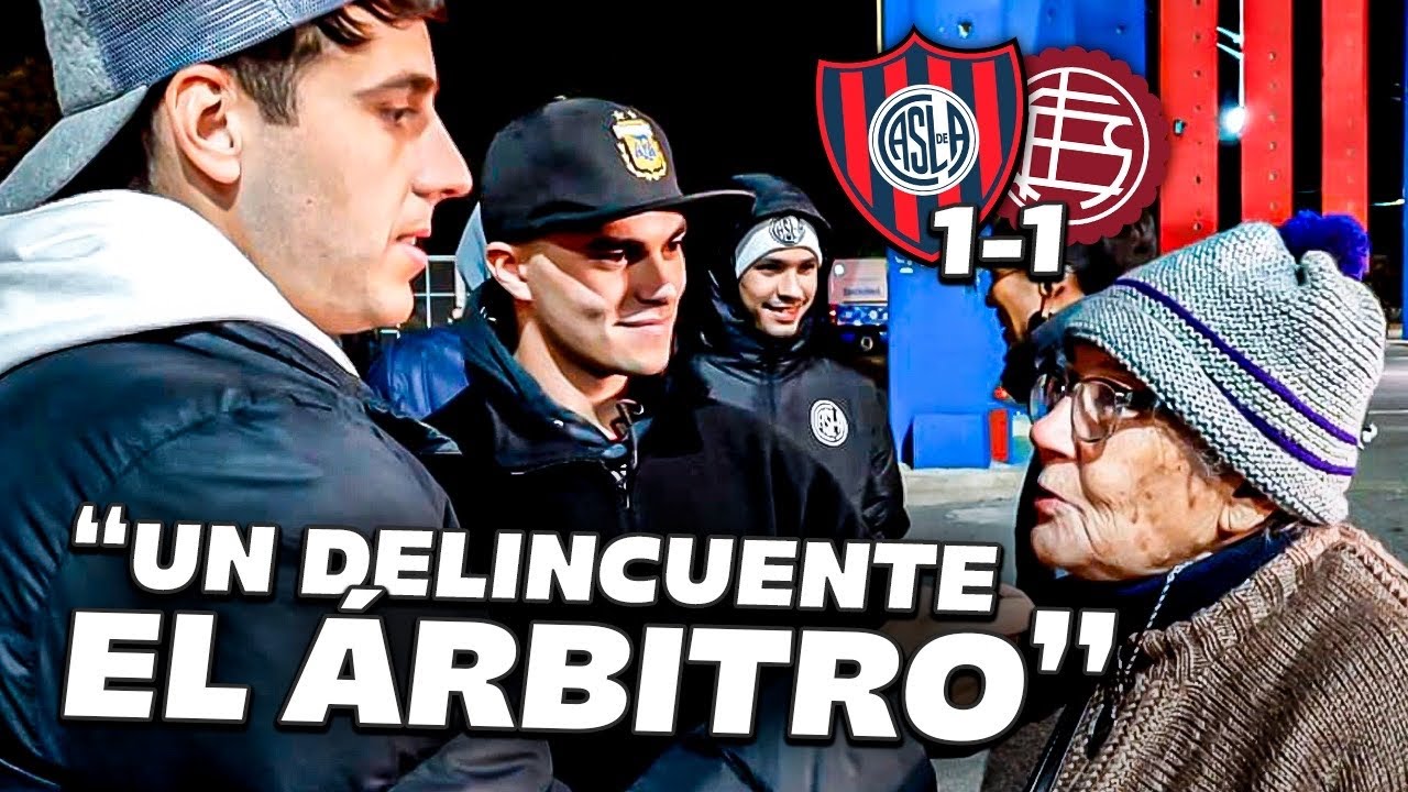 REACCIÓN CON LOS HINCHAS / SAN LORENZO 1-1 LANÚS - YouTube