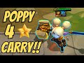POPPY 4 ⭐️⭐️⭐️⭐️ SAVES MY GAME - TFT Teamfight Tactics set 9