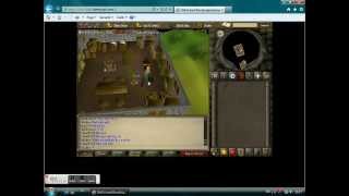 Runescape 2007 Guy getting killed by a strange plant