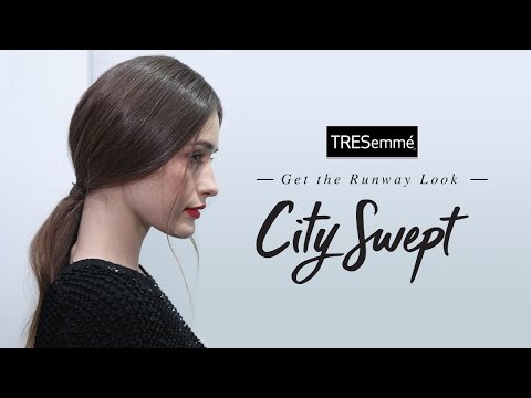 City Swept Low Ponytail Tutorial Style Setters Tresemme Nyfw