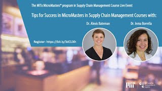 Tips for Success in MITx MicroMasters® program in Supply Chain Management Courses