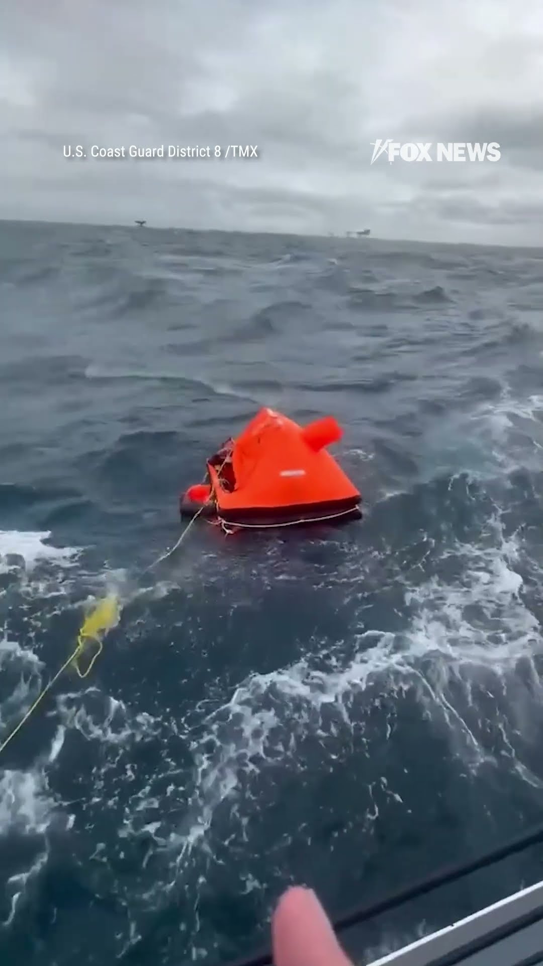 Coast Guard rescues 3 people in Gulf of America after boat capsizes