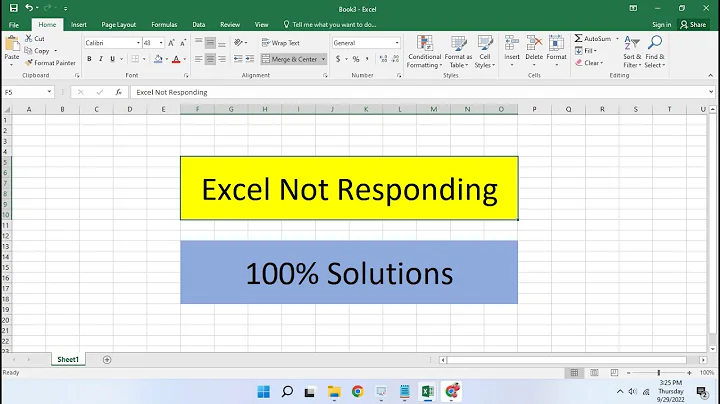 Excel Not Responding | Excel Hang Issue in Windows | 100% Solutions
