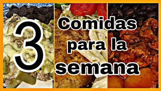 Comidas Para La Semana | Ideas De Comidas  #fyp #viral #recetas #menusemanal